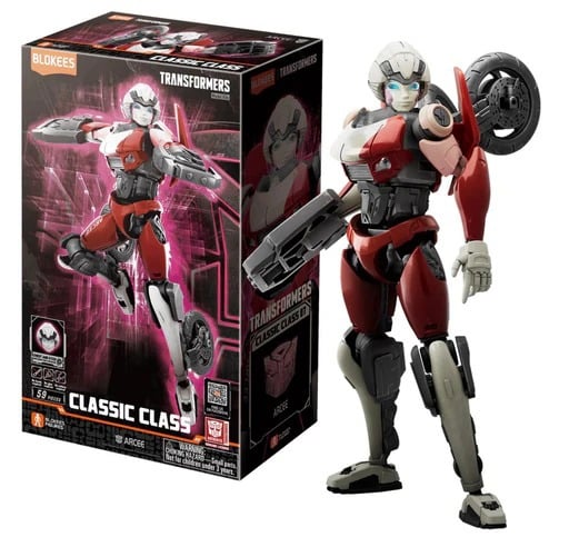  Mô hình lắp ráp có đèn serries Transformers Classic Class(CC) 07 Arcee (Luminous Eyes & Chest) 10cm Blokees 71152 