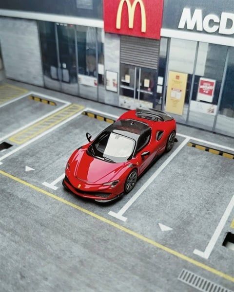  Mô hình xe Ferrari SF90 Novitec limited edition 499pcs tỉ lệ 1:64 Stance Hunter OT64727 