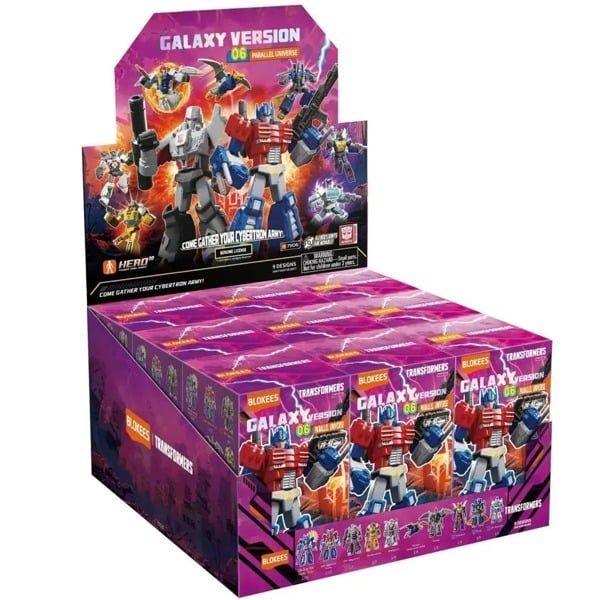  Blindbox Set 9 mô hình lắp ráp serries Transformers Galaxy Version 06 PARALLEL UNIVERSE Blokees ET25 71106 