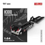  Mô hình xe tải cứu hộ H300 Flatbed Transport Trailer Skeleton Dragon No.77 tỉ lệ 1:64 CoolcarCC647224 