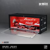  Hộp trưng bày container mô phỏng bãi đỗ xe parking lot Coca Cola 30x12.5x13cm tỉ lệ 1:64 MoreArt MB400301 