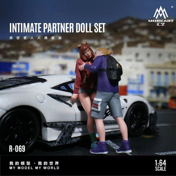  Mô hình nhân vật set figure 4 người Intimate Lover Doll Set Simulation Resin Model tỉ lệ 1:64 MoreArt MO223069 
