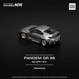  [Hàng Loose] Mô hình xe Rocket Padem GR86 - silver (New tooling) tỉ lệ 1:64 Poprace PR640235L 
