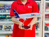  Mô hình máy bay vận chuyển Fedex Airbus A380 có bánh xe kích thước 47cm no led MB47102 