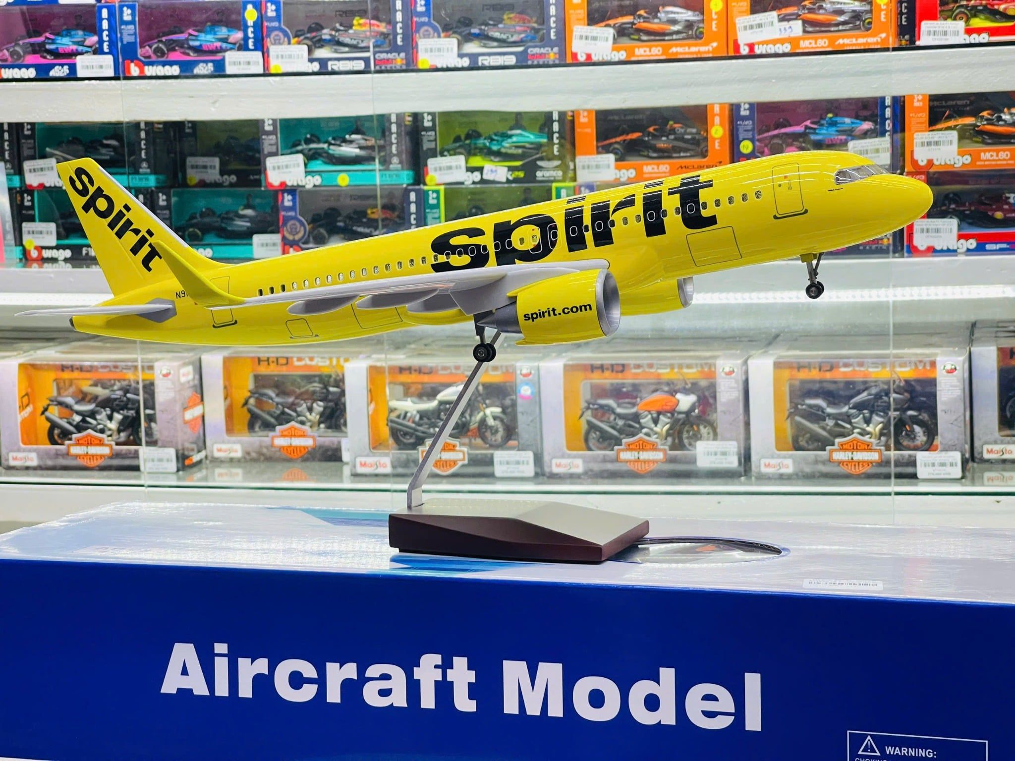  Mô hình máy bay Spirit Airbus A320 Neo có bánh xe kích thước 47cm no led MB47115 