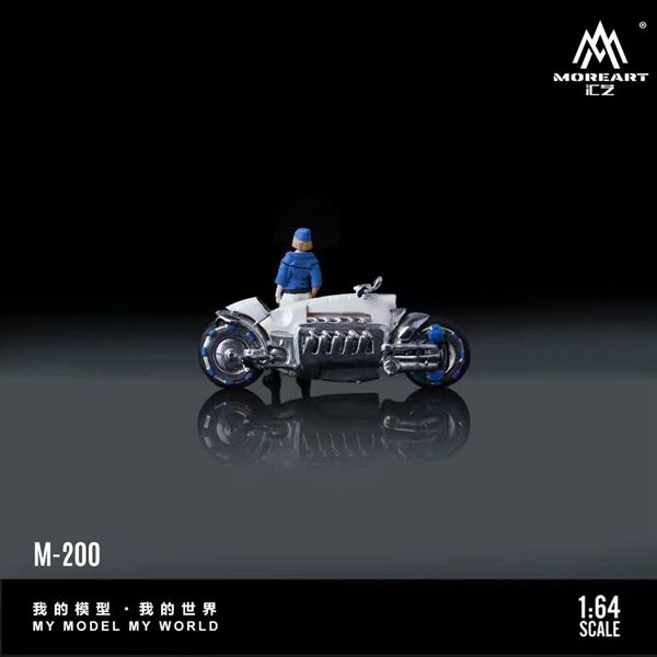  Mô hình nhân vật và xe Dodge Tomahawk World's Fastest Motorcycle blue tỉ lệ 1:64 MoreArt MO222200 