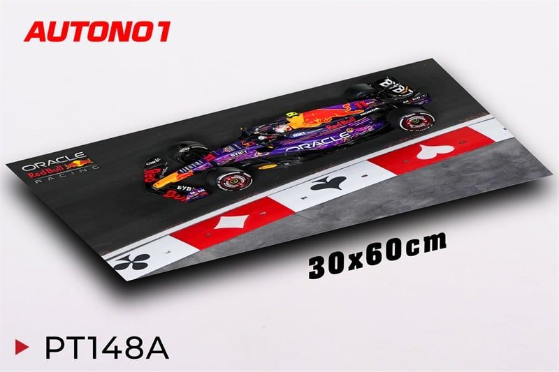  Phụ kiện Thảm lót chống trượt chủ đề siêu xe đua F1 Redbull Las Vegas Oracle kích thước 30x60cm Autono1 PT148A 