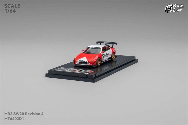  Mô hình xe Toyota MR2 Revision 4 Ver.2 Modified Retractable-Headlights tỉ lệ 1:64 Micro Turbo MT6402D1 