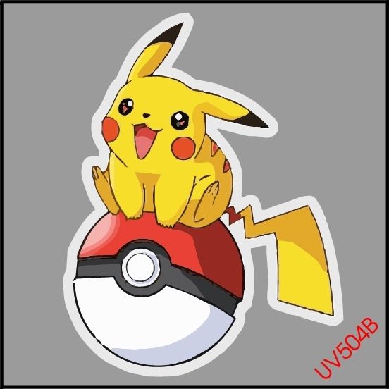  Bộ 8 decal uv trang trí chủ đề hoạt hình - cartoon dán xe - điện thoại - laptop - máy tính - nón - ly - mica chống nước - chống trầy Autono1 UV707 