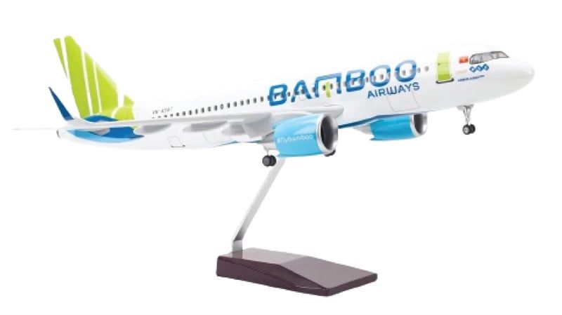  Mô hình máy bay Bamboo Airlines Air Airbus A320 47cm 1:130 No LED MB47089 