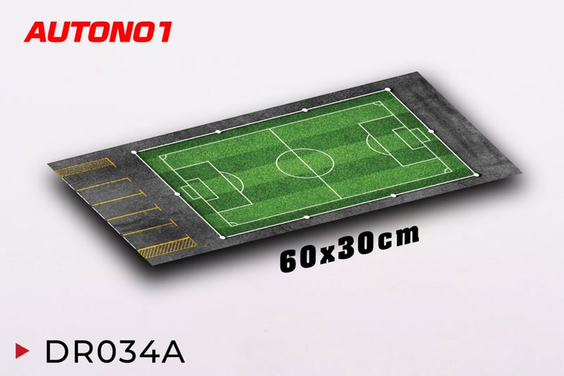  Phụ kiện thảm sa bàn chống trượt mô phỏng diorama bãi đỗ xe có sân bóng kích thước 60x30 cho mô hình xe 1:64 Autono1 PT034 