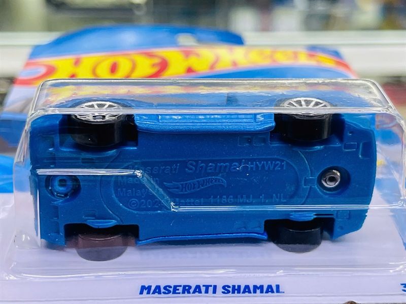  Mô hình xe Maserati Shamal blue Hotwheels kim loại có bản quyền chính hãng tỉ lệ 1:64 C4982-MI 