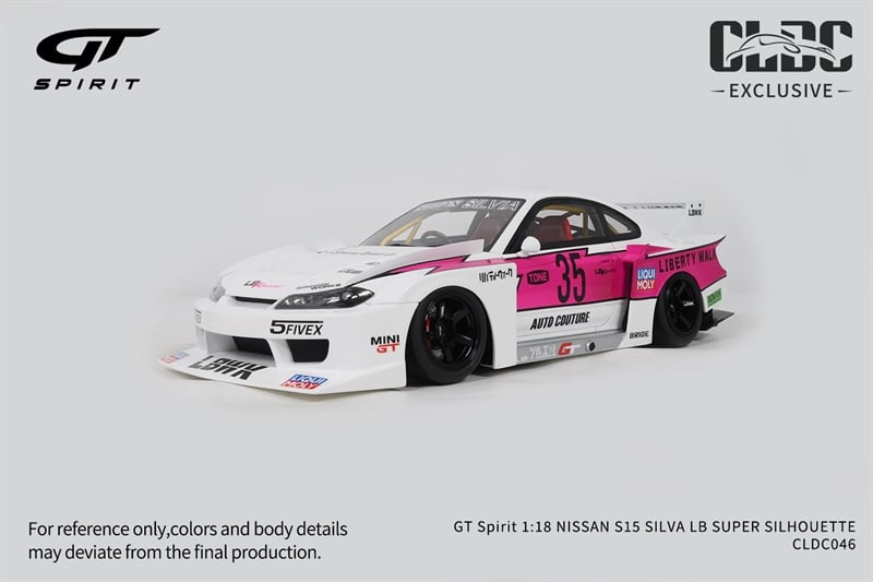  Mô hình xe Nissan Silvia LB Super SILHOUETTE resin limited edition 504pcs tỉ lệ 1:18 GT SpiritCLDC046 