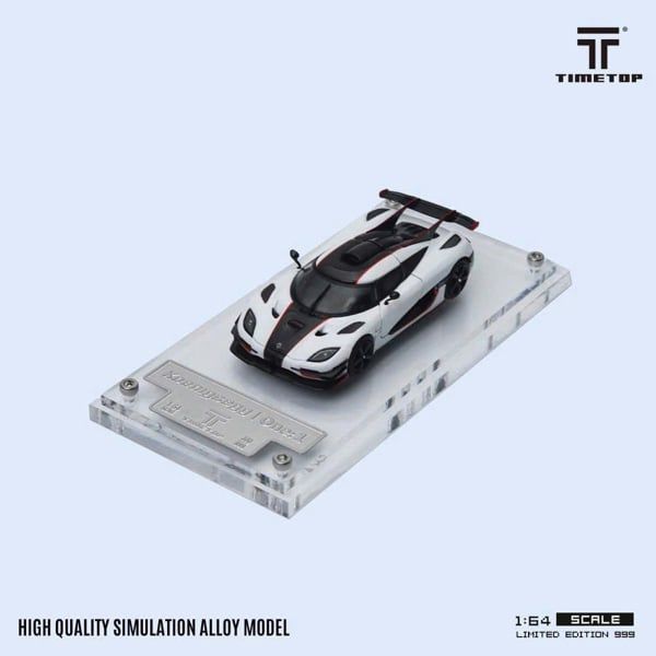  Mô hình xe ô tô Koenigsegg One:1 mở được nắp máy tỉ lệ 1:64 Timetop TT644811 