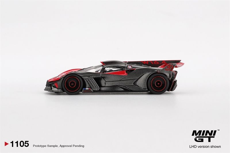  Mô hình xe Bugatti Bolide Red bản card tỉ lệ 1:64 MiniGT MGT01105 HAVE CHASE 