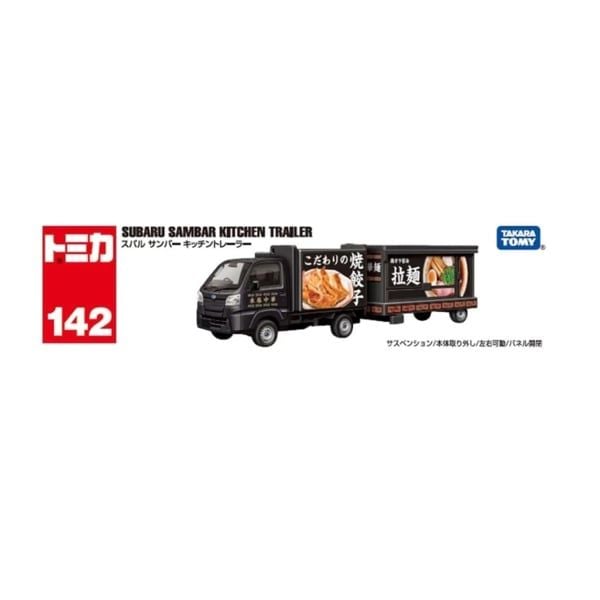  Mô hình xe quán ăn Nhật bản Subaru Sambar Kitchen Trailer No.142 tỉ lệ 1:64 Tomica 917687 