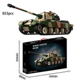  Mô hình lắp ghép Xe Tăng King Tiger MILITARY TANK 526 mảnh LY62 LG048 