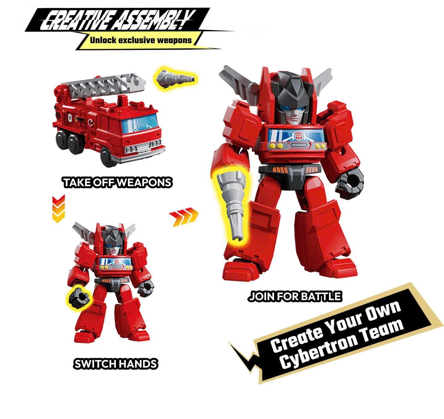  Set 12 mô hình lắp ráp serries Transformers Defender Version 02 The Overthrow ET29 Blokees 71302-set 