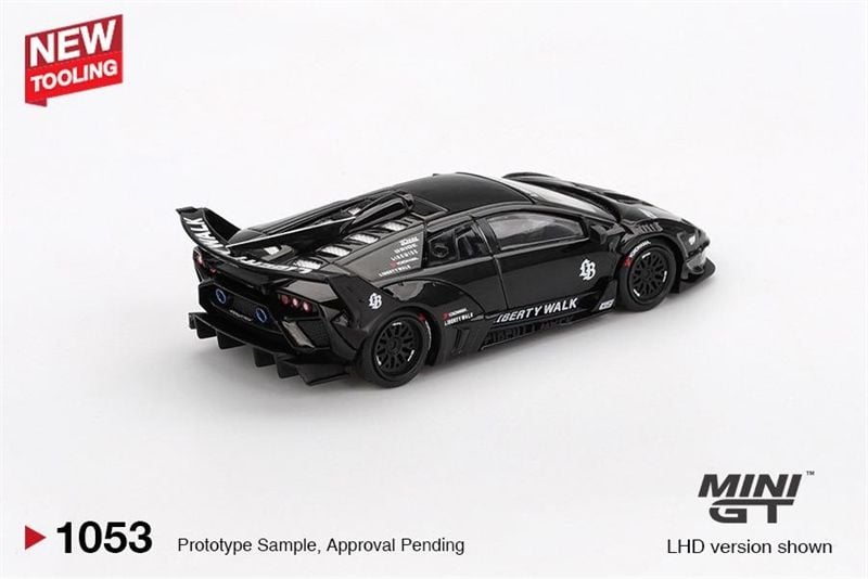  Mô hình xe Lamborghini LB-Silhouette WORKS MURCIELAGO GT Evo Black card Nhật tỉ lệ 1:64 MiniGT MGT01053 
