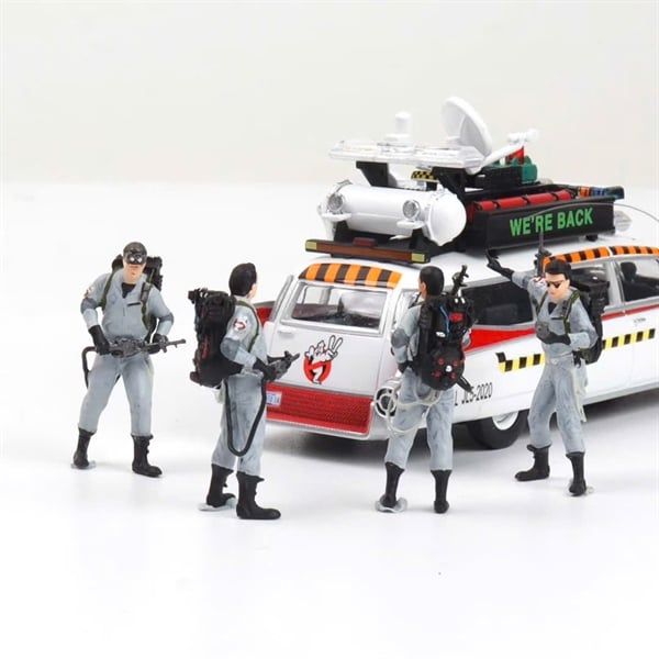  Mô hình set nhân vật 4 Ghostbusters Resin Figurine Model Gray tỉ lệ 1:64 DBM (DoBaseMicro) MO222180 