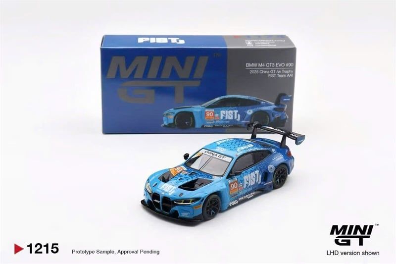  Mô hình xe BMW M4 GT3 EVO #90 2025 China GT tỉ lệ 1:64 MiniGT MGT01215 