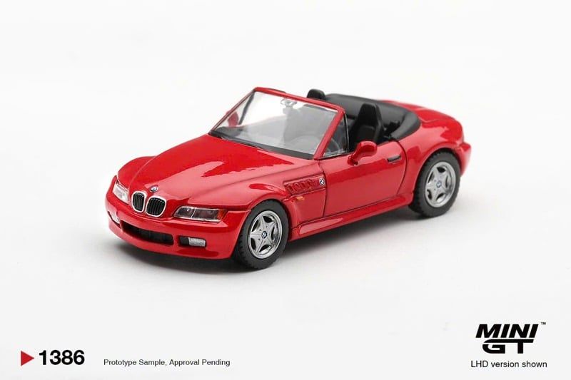  Mô hình xe BMW Z3 Hellrot tỉ lệ 1:64 MiniGT bản Box MGT01386 