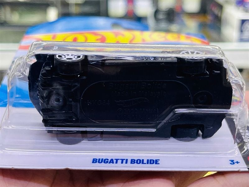  Mô hình xe Bugatti Bolide blue Hotwheels kim loại có bản quyền chính hãng tỉ lệ 1:64 C4982-BU 
