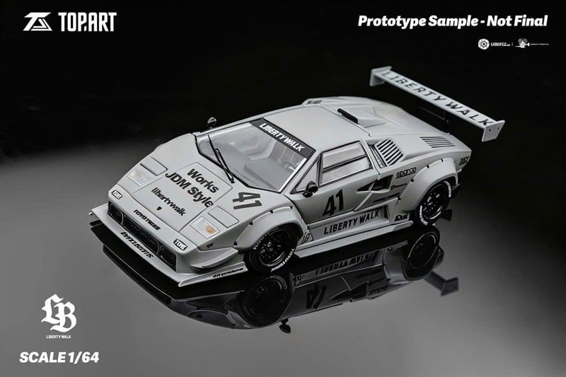  Mô hình xe Lamborghini Countach LPI800-4 LBWK Liberty Walk full open tỉ lệ 1:64 Topart TAO640007 