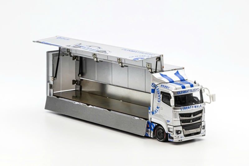  LB-TRUCKS Mitsubishi Fuso Super Great SILVER TAS version tỉ lệ 1:64 GCD 