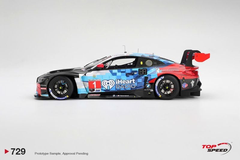  Mô hình xe BMW M4 GT3 EVO #1 Paul Miller Racing 2026 IMSA Daytona 24 Hrs Class Winner tỉ lệ 1:18 Top Speed TS0729 