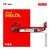  Mô hình xe H300 Flatbed Transport Trailer – Shell-Branded tỉ lệ 1:64 Coolcar 