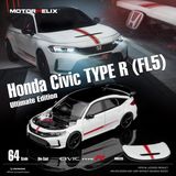  Mô hình xe Honda Civic TYPE R (FL5) Uitimate Edition White tỉ lệ 1:64 Motorhelix M65335 