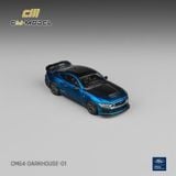  Mô hình xe Ford Mustang DarkHorse Blue Ember Metallic tỉ lệ 1:64 CM Model CM64-DarkHorse-01 