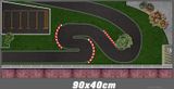  Phụ kiện thảm sa bàn chống trượt mô phỏng diorama bãi đỗ xe/ Parking lot đường xe chạy và công viên kích thước 90x40cm cho mô hình xe 1:64 Autono1 PT012 
