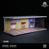  Hộp trưng bày mô phỏng cửa hàng Domino's có đèn kích thước 30x13.3x10cm tỉ lệ 1:64 MoreArt MO914408 