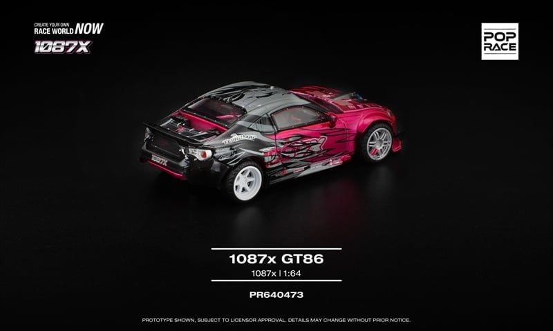  Mô hình xe Toyota 1087x GT86 tỉ lệ 1:64 Poprace PR640473 