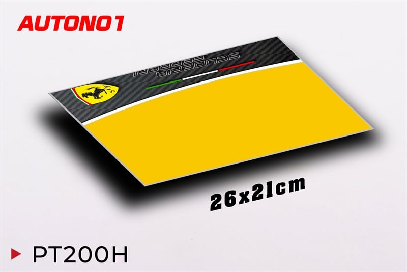  Phụ kiện Thảm lót chống trượt chủ đề siêu xe đua Ferrari kích thước 26x21cm Autono1 PT200H 