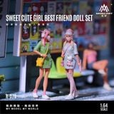  Mô hình nhân vật set sweet cute girl best friend doll resin tỉ lệ 1:64 MoreArt MO223078 
