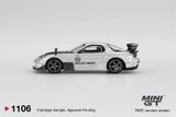  Mô hình xe Mazda RX-7 RE-Amemiya Silver Metallic tỉ lệ 1:64 MiniGT MGT01106 