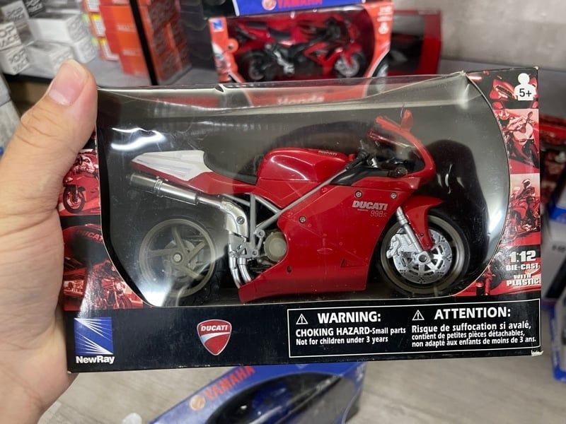  Mô hình xe mô tô Ducati Testastreta 998s red tỉ lệ 1:12 Newray MT12016 