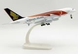  Mô hình máy bay Singapore Airbus A380 50th anniversary of Singapore kích thước 20 cm MB20158 