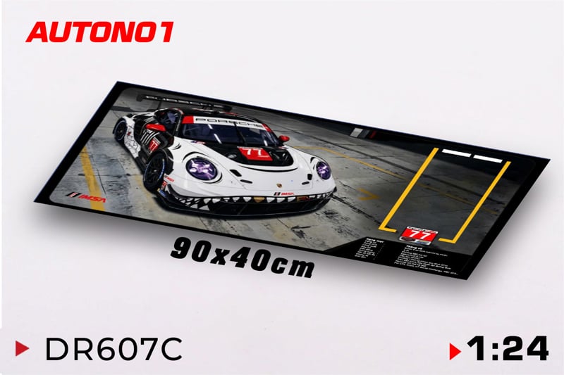  Diorama mặt đường bãi đậu xe in PP cán mờ chống nước bụi bẩn dành cho xe mô hình 1:24 có kích thước 90x40cm Autono1 DR607 