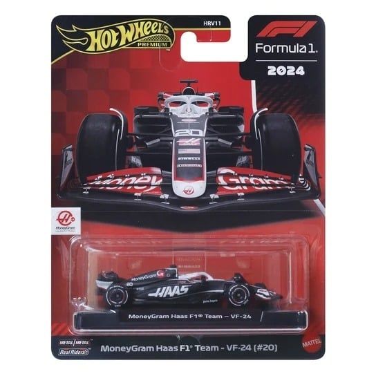  Mô hình xe moneyGram Haas F1 VF-24 #20 tỉ lệ 1:64 Hotwheels Premium JBM10 