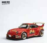  Mô hình xe Porsche RWB RauhWelt 993 Christmas verion Minions 2025 tỉ lệ 1:64 Sw Ultimate OT64728 