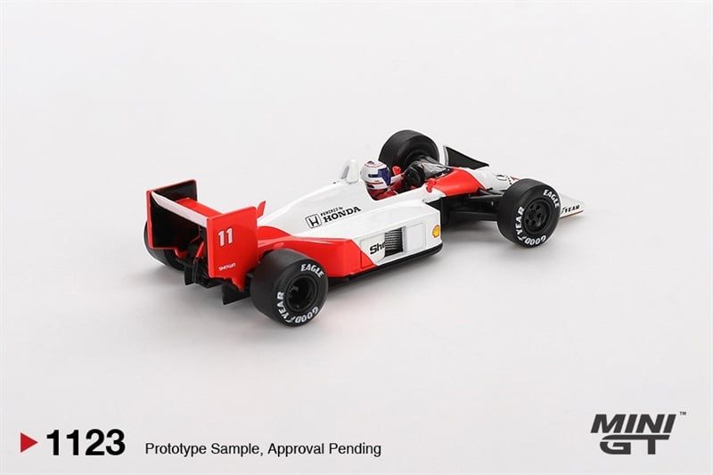  Mô hình xe McLaren MP4/4 #11 Alain Prost 1988 Japanese Grand Prix 2nd Place tỉ lệ 1:64 MiniGT MGT01123-BL - NoChase 