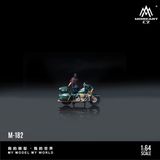  Mô hình nhân vật figure và xe mô tô Harley Cruising Motorcycle Cowgirl Resin Model tỉ lệ 1:64 MoreArt MO222182 