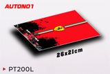  Phụ kiện Thảm lót chống trượt chủ đề siêu xe đua F1 Ferrari thước 26x21cm Autono1 PT200L 