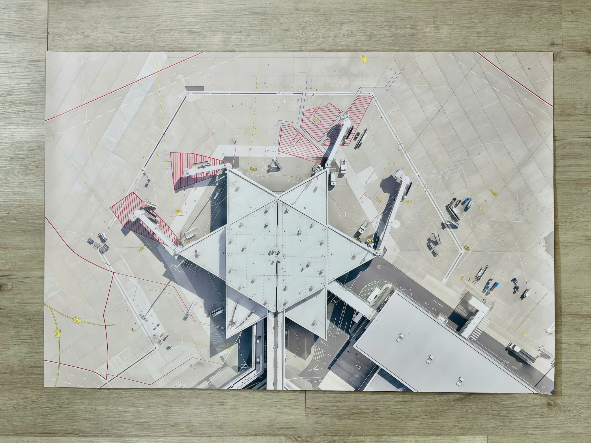  Phụ kiện trưng bày bãi đáp chất liệu in pp 80x120cm cán mờ chống nước bụi bẩn dành cho máy bay mô hình nhiều tỉ lệ DR050 