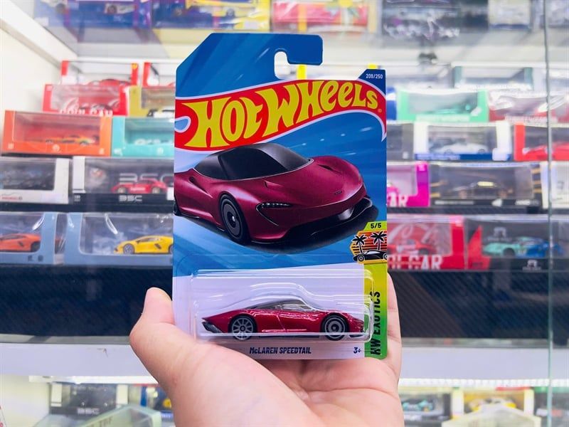  Mô hình xe Mclaren Speedtail red Hotwheels kim loại có bản quyền chính hãng tỉ lệ 1:64 C4982-MC 