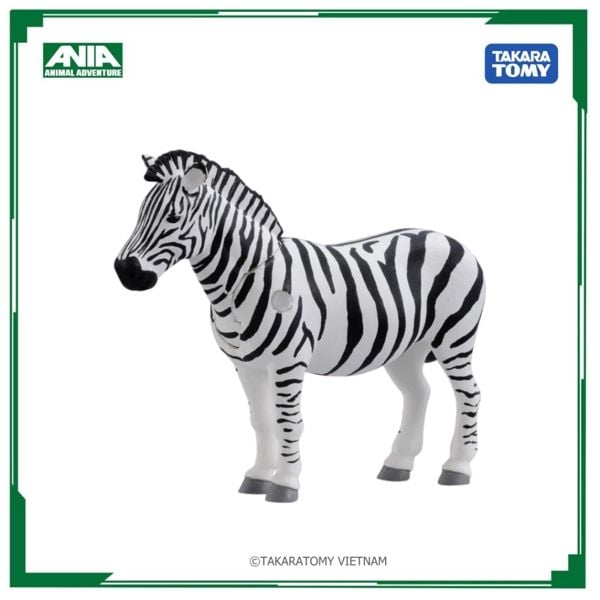  Mô hình động vật ngựa vằn ANIA AS-04 Zebra Takara Tomy 487944 